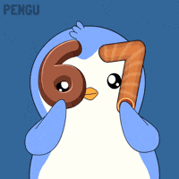 6 7 Penguin GIF by Pudgy Penguins