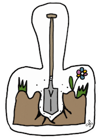 Garden Dig Sticker by yvoscholz