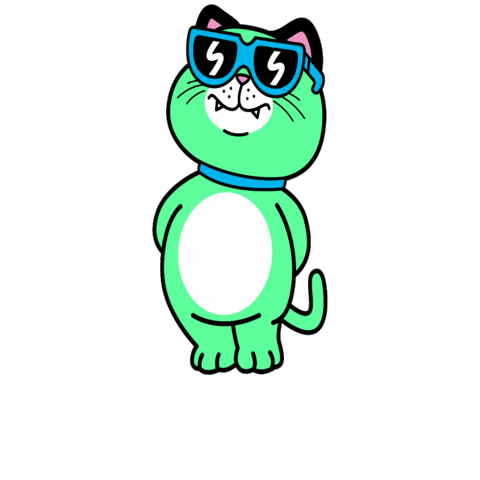 steveorama giphygifmaker happy funny cat Sticker