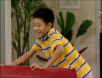 home with kids jia you er nv GIF