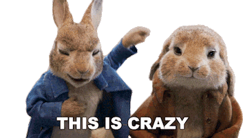 Sad On My Way Sticker by Peter Rabbit Movie