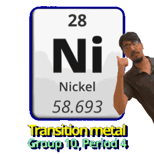 Ni Nickel Sticker