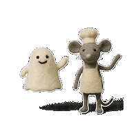 hataraku_obake_toto hello sticker ghost chef Sticker