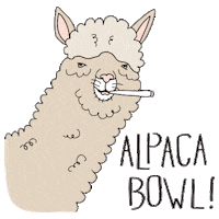 llama smoking Sticker by dholley