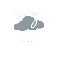 nyeor rain weather clouds raining Sticker