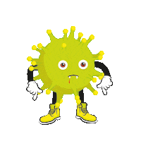 Sick Corona Sticker by Asher reesha