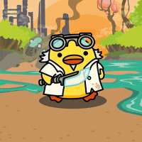 digitalducks stabby quacks cartoon duck digital ducks GIF