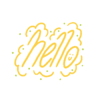 Happy Lettering Sticker