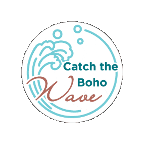 boho_waves giphygifmaker beach style waves Sticker