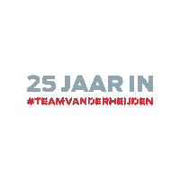 Van Der Heijden Jubileum Sticker by Van der Heijden Bouwen kan anders