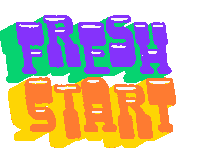 Start Fresh Happy New Year Sticker