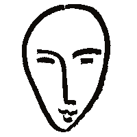 Sad Modern Art Sticker