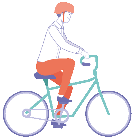bicycle lapositiva Sticker by La Positiva Seguros