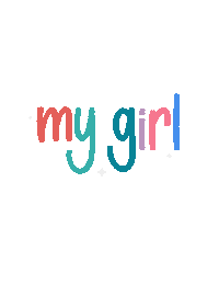 Girls Text Sticker