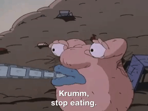 nickrewind giphydvr nicksplat aaahh real monsters giphyarm035 GIF