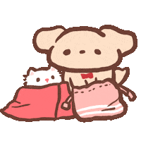 Cat Dog Sticker