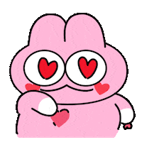 Love You Hearts Sticker by Zookiz