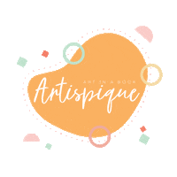 apq_artispique artispique apq art in a book Sticker