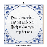 Feedback Contact Sticker by Tegelspreuken.nl