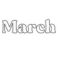 Mars March Sticker