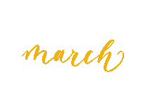 aile_design 3 calligraphy march calendar Sticker