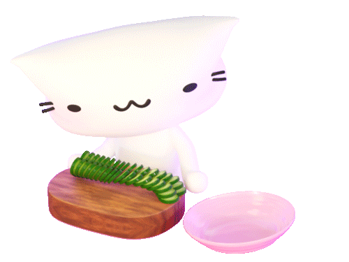 Cat Heart Sticker by Cindy Suen