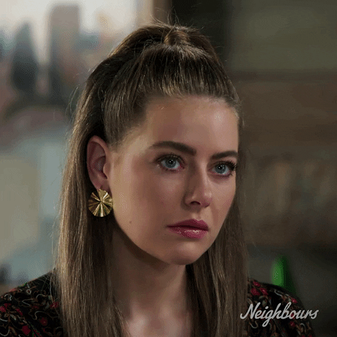 Shock What GIF by Neighbours (Official TV Show account)
