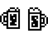 Pixel Cheers Sticker by Mota Italic