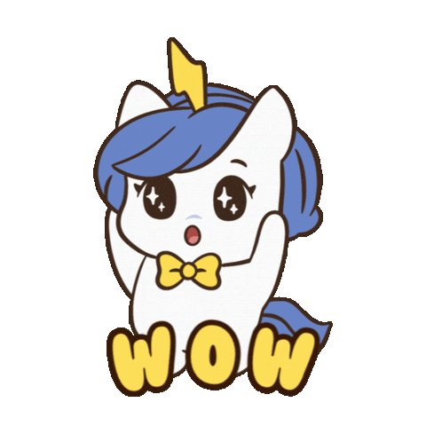 So Cool Wow Sticker by Brave Unicorn