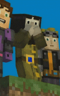 Happy Minecraft Story Mode GIF
