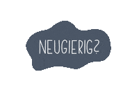 rudigierorgel handlettering weiss neugierig neugier Sticker