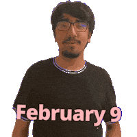 February 9 Sticker