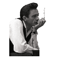 johnnycashofficial johnny cash man in black Sticker