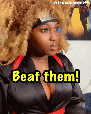 Naruto Beat Him GIF