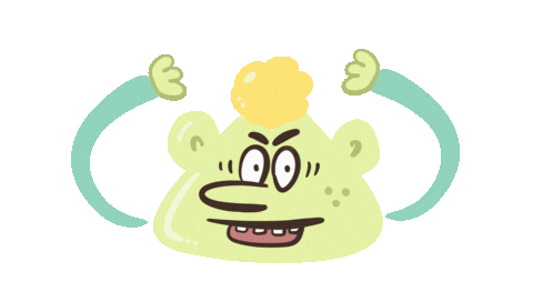 Look Here Hello Sticker by Careless Doodles