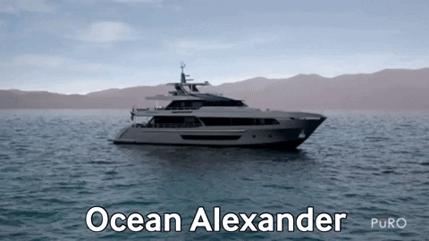 OceanAlexander giphygifmaker luxury yacht boats GIF