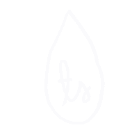teasadehelmi logo rain cursive raindrop Sticker