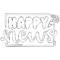 Happy News Sticker by Happiest Tees On Earth