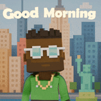 Good Morning Hello GIF by Meebits