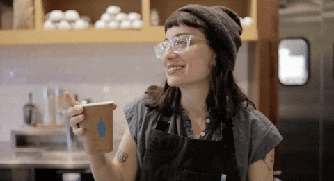 blue bottle angie martoccio GIF by Julieee Logan