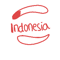 gitarin red indonesia country independence day Sticker
