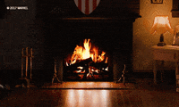 Guardians Of The Galaxy Fireplace GIF by Marvel