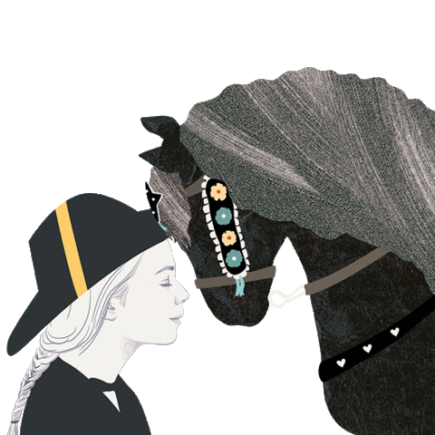 neuscarreras giphyupload amor corazon caballo Sticker