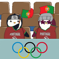 Olympic Games Flag GIF by Pudgy Penguins