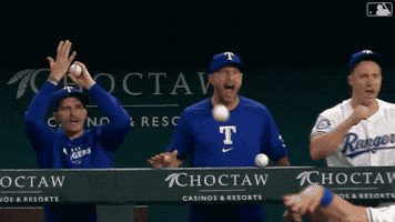 Texas Rangers Wow GIF by MLB