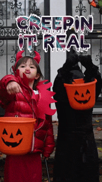 Creepin It Real Trick Or Treat GIF by OpticalArtInc.