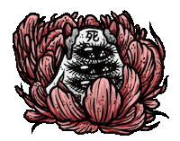 hollowist horror flower ghost death Sticker