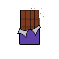 Illustration Chocolate Sticker