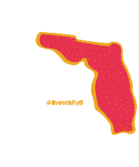 LiveWildlyFL florida wild fl live wildly Sticker