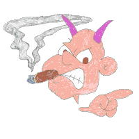 heaven and hell no Sticker by James Thacher